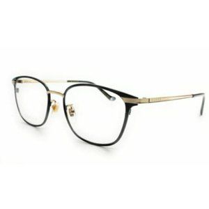 Gucci Men's Black Metal Square Eyeglasses!